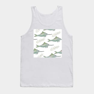 Swordfish Pattern Tank Top